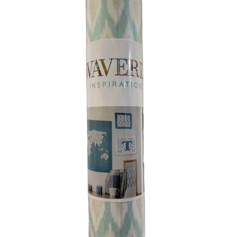 Waverly Inspirations DIY and Decor Solid #95159 Sky Lattice Paper Roll 10 Feet